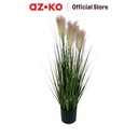 AZKO Arthome 90 cm Tanaman Artifisial Onion Grass Dengan Reed & Pot Tumbuhan Tanaman Buatan Dekorasi Plant Sintetis Pajangan Rumah Serbaguna Hiasan Properti Foto