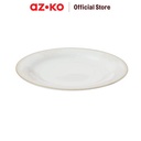 AZKO Delicia 27 cm Queeny Piring Makan Dinner Plate Wadah Hidangan Food Grade Piring Porselen Serbaguna Peralatan Makan Perlengkapan Dapur