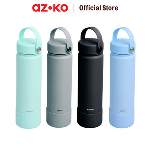 AZKO Kris 65 ml Texas Botol Vacuum Flask Tumbler Termos Minuman Tempat Air Minum Panas Dingin Water Bottle Food Grade Perlengkapan Minum - Abu-abu