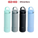 AZKO Kris 65 ml Texas Botol Vacuum Flask Tumbler Termos Minuman Tempat Air Minum Panas Dingin Water Bottle Food Grade Perlengkapan Minum - Abu-abu