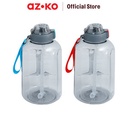 AZKO Kris Handy Botol Minum Water Drinking Bottle Botol Air Bpa Free Wadah Minuman Perlengkapan Minum Drinkware - Biru/Abu-abu