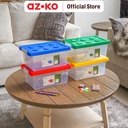 AZKO Stora 36.2X24.6X16.5 cm Kotak Penyimpanan Anak Brick Container Box Kotak Serbaguna Wadah Simpan Storage Box Boks Organizer - Kuning