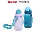 AZKO Kris Botol Minum Anak Flipstraw Dengan Tali Water Drinking Bottle Tempat Minum Anak-Anak Bpa Free Perlengkapan Minum Kids Tumbler - Ungu