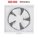 AZKO Krisbow 12 inci Exhaust Fan 1 Arah - Putih Kipas Hexos VentilasiFan VentilationPeralatan Elektronik