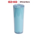 AZKO Kris Tweezy Tumbler Dengan Sedotan Botol Minuman Tempat Air Minum Dengan Sedotan Water Bottle Food Grade Perlengkapan Minum - Biru