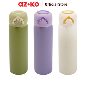 AZKO Kris 45 ml Latte Botol Vacuum Flask Tumbler Termos Minuman Tempat Air Minum Panas Water Bottle Food Grade Perlengkapan Minum - Hijau