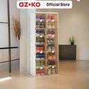 AZKO Stora Rak Sepatu Lipat Shoe Rack Organizer Sandal Sepatu Kabinet Alas Kaki Tempat Penyimpanan Sendal - 12 Tingkat