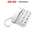 AZKO Krisbow Telepon Analog Big Button Telephone Telpon Rumah Alat Komunikasi Elektronik Tangga Hotel Restoran - Hitam
