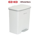 AZKO Dkw 1 ltr Tempat Sampah Pedal Soft Close Print Tong Sampah Pedal Wadah Pembuangan Alat Kebersihan Indoor Trash Bin - Abu-abu