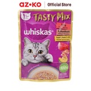 AZKO Whiskas 7 gr Makanan Kucing Basah Adult Tasty Mix Pakan Kucing Cat Food Kebutuhan Hewan Peliharaan - Salmon Spinach