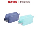 AZKO Passport Tas Organizer Toiletry Square Organizer Bag Set Perlengkapan Traveling Tas Serbaguna Toiletries Pouch - Biru Muda