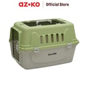 AZKO Paws N Tail Kandang Hewan Portable Double Door Dog Cat Carrier Pet Carrier Pet Cargo Kucing Anjing Perlengkapan Hewan Peliharaan - Ungu
