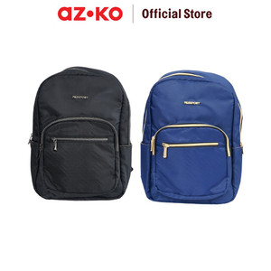 AZKO Passport Jennie Tas Ransel Adult Backpack Tas Punggung Dewasa Ransel Gendong Serbaguna - Biru