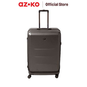 AZKO Heys Ez Fashion Koper Pc Tsa Lock Hardcase Luggage Koper Bagasi Dengan Tsa Tas Jalan-Jalan Travel Bag Tas Roda - Abu-abu, 26 inci