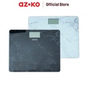 AZKO Kris 35X29X2.1 cm Timbangan Badan Digital Personal Body Weight Scale Alat Pengukur Berat Badan Penghitung Berat Tubuh - Hitam