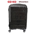 AZKO Passport Sarung Koper Side Open Pelindung Koper Transparan Luggage Cover Sarung Trolley Bag Aksesoris Koper - S