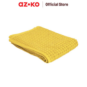 AZKO Forhom Handuk Travel Waffle Bath Towel Cotton Anduk Badan Travel Perlengkapan Traveling - Biru