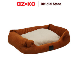AZKO Paws N Tail Tempat Tidur Hewan Corduroy Pet Bed Kasur Hewan Peliharaan Alas Tidur Anjing Kucing Pet Accessories - Cokelat