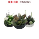AZKO Arthome Tanaman Artifisial Sukulen Centre Point Tumbuhan Tanaman Buatan Dekorasi Plant Sintetis Pajangan Rumah Serbaguna Hiasan Properti Foto - Point A