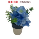 AZKO Arthome 7 cm Bunga Artifisial Mix Tumbuhan Buatan Bunga Hias Cantik Sintetis Tanaman Artificial Dekorasi Flower Pajangan Rumah Serbaguna Hiasan Properti Foto - Biru