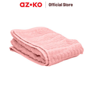 AZKO Forhom Handuk Travel Herringbone Bath Towel Cotton Anduk Badan Travel Perlengkapan Traveling - Biru