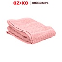 AZKO Forhom Handuk Travel Herringbone Bath Towel Cotton Anduk Badan Travel Perlengkapan Traveling - Biru