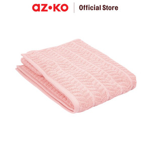 AZKO Forhom Handuk Mandi Herringbone Bath Towel Handuk Dewasa Anduk Badan Perlengkapan Mandi - Pink
