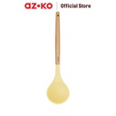 AZKO Kris Sendok Sup Silikon - Krem Beige Soup Ladle Spatula Sop Kuah Sepatula Sutil Pengangkat Dan Pembalik Cook Utensil Peralatan Masak