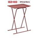 AZKO Soleil Thea Meja Sisi Tray End Table Meja Kecil Aesthetic Meja Samping Serbaguna Small Table - Cokelat