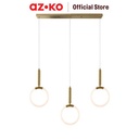 AZKO Eglare Odelia Lampu Gantung Hias Led Hanging Lamp Lighting Plafon Light Lampu Langit Langit Ceiling Light - 1 Lamp Oval Brass