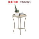AZKO Soleil Luna Meja Sisi Tray End Table Meja Kecil Aesthetic Meja Samping Serbaguna Small Table - Cokelat