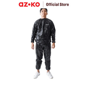 AZKO Kinetic Pakaian Sauna Sauna Suit Baju Dan Celana Sauna Pakaian Olahraga Perlengkapan Gym Dan Lari - XXL