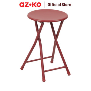 AZKO Soleil Jarvis Bangku Lipat Stool Metal Multifunctional Folding Stool Tempat Duduk Lipat Serbaguna House Furniture - Hitam