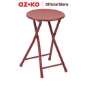 AZKO Soleil Jarvis Bangku Lipat Stool Metal Multifunctional Folding Stool Tempat Duduk Lipat Serbaguna House Furniture - Hitam