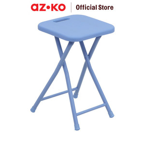 AZKO Soleil Plays Bangku Lipat Metal Pp Multipurpose Stool Bangku Makan Cafe Restoran Tempat Duduk Serbaguna Furniture Interior Rumah - Biru