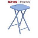 AZKO Soleil Plays Bangku Lipat Metal Pp Multipurpose Stool Bangku Makan Cafe Restoran Tempat Duduk Serbaguna Furniture Interior Rumah - Biru