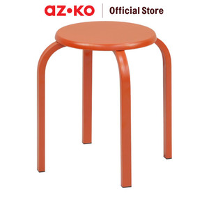 AZKO Soleil Astro Bangku Metal Multipurpose Stool Bangku Makan Cafe Restoran Tempat Duduk Serbaguna Furinture Interior Rumah - Hitam