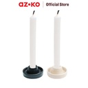 AZKO Arthome 7.5X7.5X3 cm Tempat Lilin - Hitam