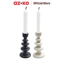 AZKO Arthome 10X10X20.5 cm Tempat Lilin Dekorasi - Hitam - Hitam