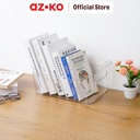 AZKO Stora Keranjang Penyimpanan Clear Handle Storage Basket Kotak Penyimpanan Serbaguna Bin Organizer Tempat Simpan Barang - XS