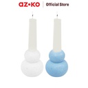AZKO Arthome Terrazo Tempat Lilin Stick D-1 - Biru