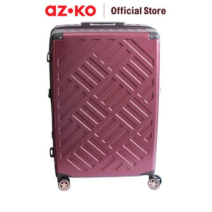AZKO Legend Walker Koper PC Deck Tsa Lock Hardcase Luggage Koper Kabin Dengan Tsa Tas Jalan-Jalan Travel Bag Tas Roda - Merah, 20 inci