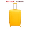 AZKO Passport Brillante Koper PP Tsa Lock Hardcase Luggage Koper Kabin Dengan Tsa Tas Jalan-Jalan Travel Bag Tas Roda - Kuning, 28 inci