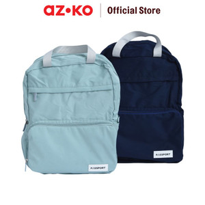 AZKO Passport Marilyn Tas Ransel Lipat Adult Backpack Tas Punggung Dewasa Ransel Gendong Serbaguna - Biru Tua