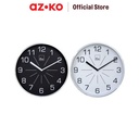 AZKO Arthome 30 cm Jam Dinding Aluminium 90645Zw - Hitam
