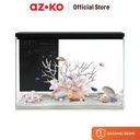 AZKO Krisbow Sync Smart Aquarium Nano - Abu-Abu Tank Aquarium Pintar Aquascape Tempat Tinggal Hewan Laut Wadah Tempat Ikan Dekorasi Rumah