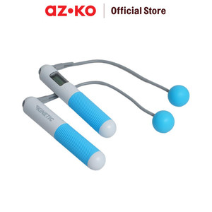 AZKO Kinetic Tali Skipping Dengan Bola - Putih/Biru