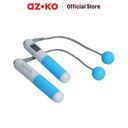 AZKO Kinetic Tali Skipping Dengan Bola - Putih/Biru