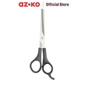 AZKO Odi 7 inci Gunting Rambut Zigzag Gerigi - Hitam Barber Scissors Alat Potong Rambut Perlengkapan Salon