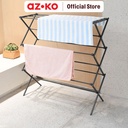 AZKO Stora 57.5-101X41X105 cm Jemuran Indoor Expandable - Abu-Abu Tua Tempat Jemur Baju Dalam Ruangan Drying Rack Gantungan Laundry Perlengkapan Rumah Tangga